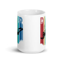 Diver White glossy mug