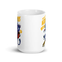 Greetings From Krampus White glossy mug