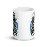 Monster Snowman White glossy mug