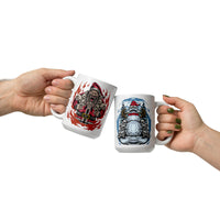 Christmas Monsters White glossy mug