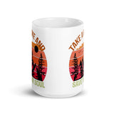 Take a Hike and Save Your Soul White glossy mug