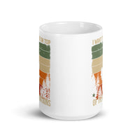 On Top of the Mountains White glossy mug