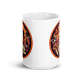 Retro Ghoul 19 White glossy mug