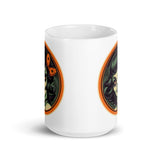 Retro Ghoul 16 White glossy mug