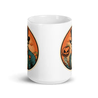 Retro Ghoul 15 White glossy mug