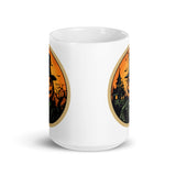 Retro Ghoul 14 White glossy mug