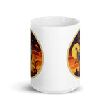 Retro Ghoul 11 White glossy mug