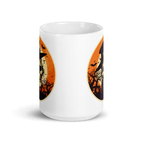 Retro Ghoul 9 White glossy mug