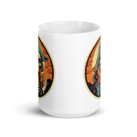 Retro Ghoul 8 White glossy mug