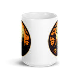 Retro Ghoul 6 White glossy mug