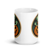 Retro Ghoul 4 White glossy mug