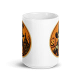 Retro Ghoul 3 White glossy mug