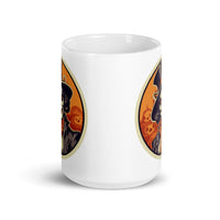 Retro Ghoul 1 White glossy mug