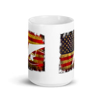 USA Hang Gliding White glossy mug