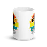 Beach White glossy mug