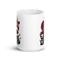 Horror Reindeer 1 White glossy mug