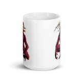 Horror Reindeer 2 White glossy mug