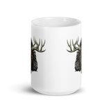 Horror Reindeer 4 White glossy mug