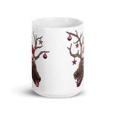 Horror Reindeer 5 White glossy mug