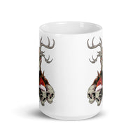 Horror Reindeer 6 White glossy mug