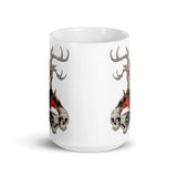 Horror Reindeer 6 White glossy mug