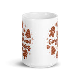 I Love Gingerbread Cookies White glossy mug