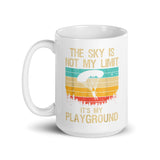 The Sky is Not My Limit White glossy mug