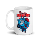 Scary Krampus White glossy mug