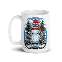 Monster Snowman White glossy mug