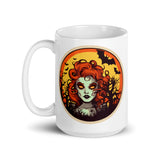 Retro Ghoul 20 White glossy mug