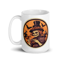 Retro Ghoul 18 White glossy mug