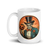 Retro Ghoul 15 White glossy mug