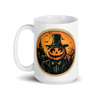 Retro Ghoul 14 White glossy mug