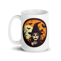 Retro Ghoul 12 White glossy mug