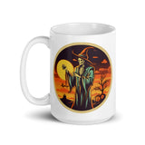 Retro Ghoul 11 White glossy mug