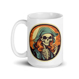 Retro Ghoul 8 White glossy mug