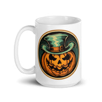 Retro Ghoul 4 White glossy mug