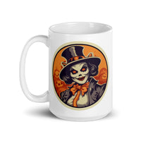 Retro Ghoul 1 White glossy mug