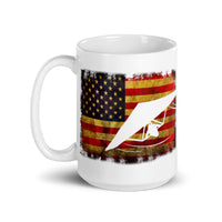 USA Hang Gliding White glossy mug