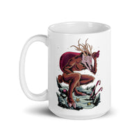 Horror Reindeer 1 White glossy mug