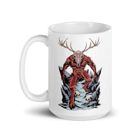 Horror Reindeer 3 White glossy mug