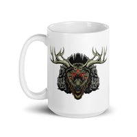 Horror Reindeer 4 White glossy mug