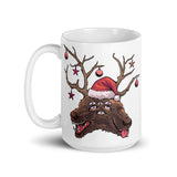 Horror Reindeer 5 White glossy mug