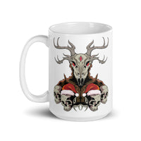 Horror Reindeer 6 White glossy mug