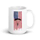 American Parachutist White glossy mug