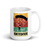 Skydive White glossy mug