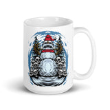 Monster Snowman White glossy mug