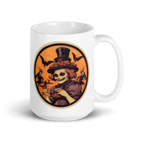 Retro Ghoul 18 White glossy mug