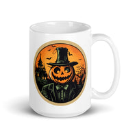 Retro Ghoul 14 White glossy mug