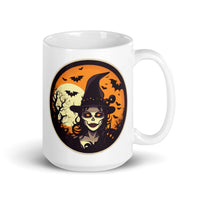 Retro Ghoul 12 White glossy mug